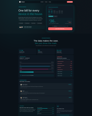 Catalyst - Flexible Family Landing Page Template