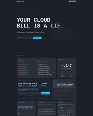 Allocate - Powerful FinOps Landing Page Template