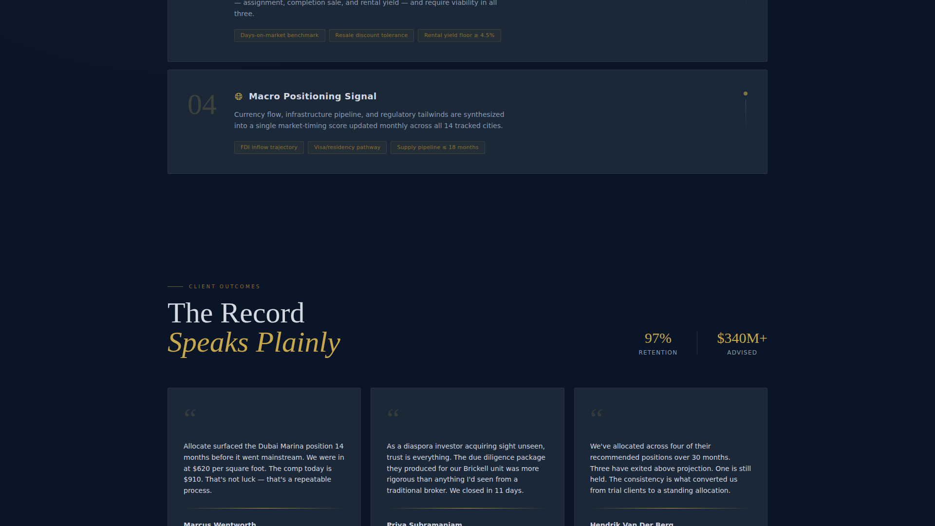 Allocate - Elite Condoinvestment Landing Page Template