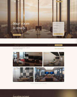 Convene - Executive Meetingroom Landing Page Template