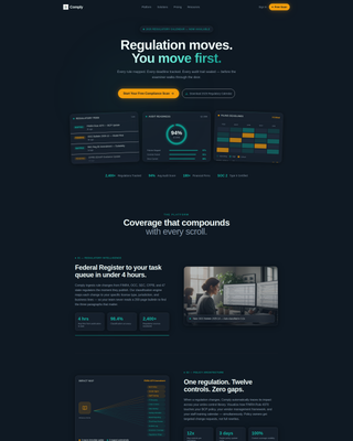 Audit — Compliance Management Landing Page Template