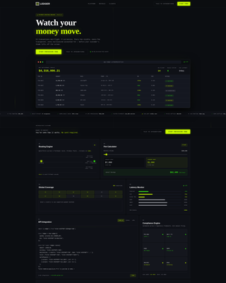 Ledger - Powerful Payment Landing Page Template