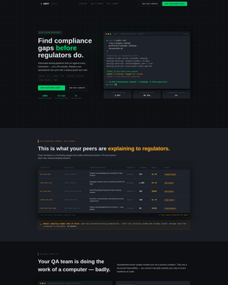 Audit - Automated Compliance Landing Page Template