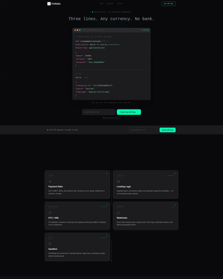 Finrails - Powerful Fintech Landing Page Template