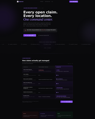 Adjuster - Powerful Claims Landing Page Template