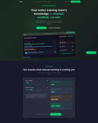Fitness & Gym Software Specialist Cost Calculator Website Template