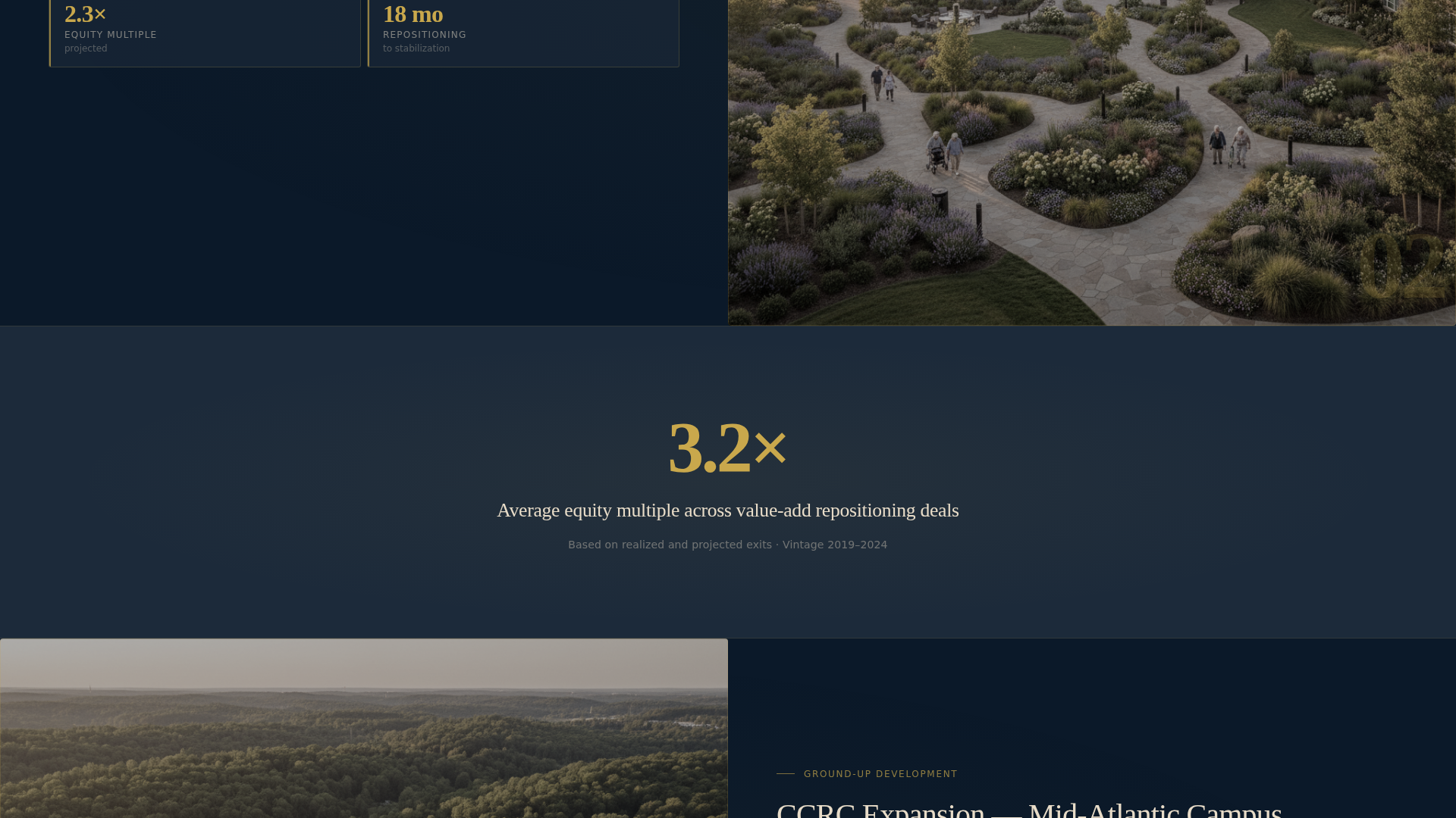 Allocate - Prestigious Seniorliving Landing Page Template