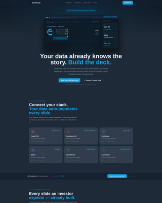 Deckforge - Powerful Foodtech Landing Page Template