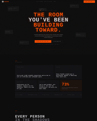 Founder - Premium Networking Landing Page Template