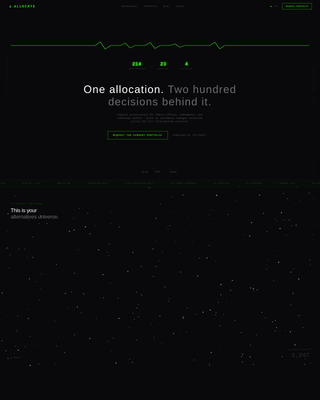 Allocate - Precision Fund of Funds Landing Page Template