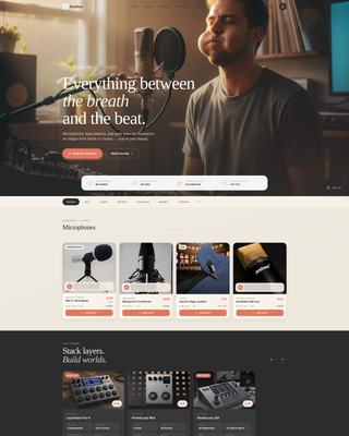 Local Hobby & Passion Supplies Professional Website Template