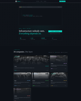 Catalyst - High-Impact Venture Landing Page Template