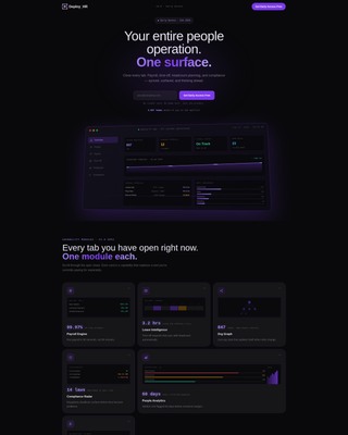 Deploy - Unified HR Landing Page Template