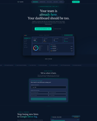 Peoplehub - Powerful HR Tech Landing Page Template