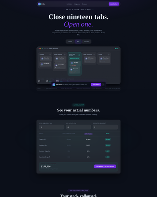 Pulse - Dynamic HR Tech Landing Page Template