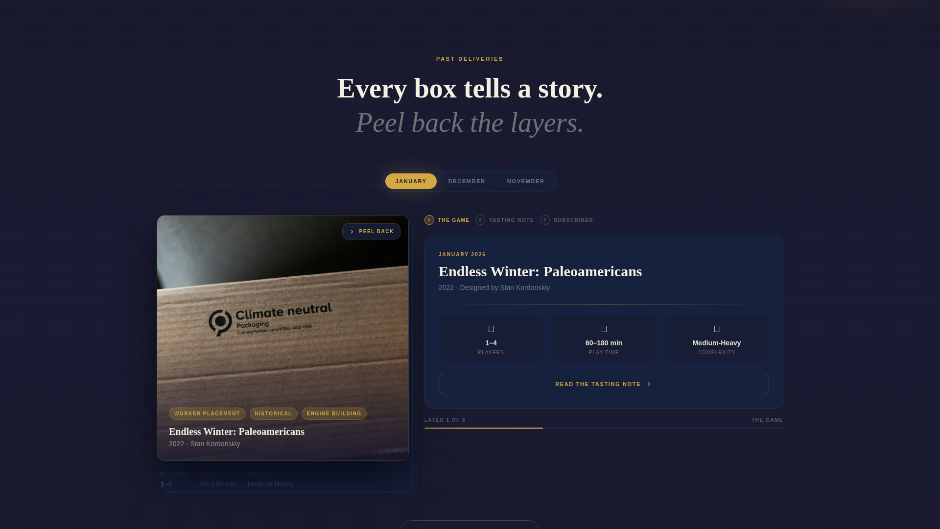 Subscription Box Services Pricing & Packages Website Template