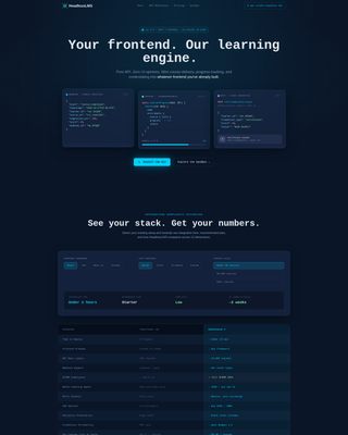 Headless Enterprise Software Specialist Cost Calculator Website Template