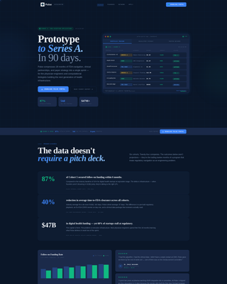 Pulse - Accelerator Healthtech Landing Page Template
