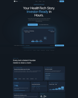 Pulse - Investor-Ready HealthTech Landing Page Template