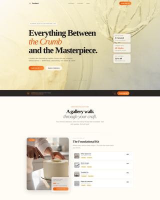 Advanced Hobby & Passion Supplies Portfolio & Case Study Website Template