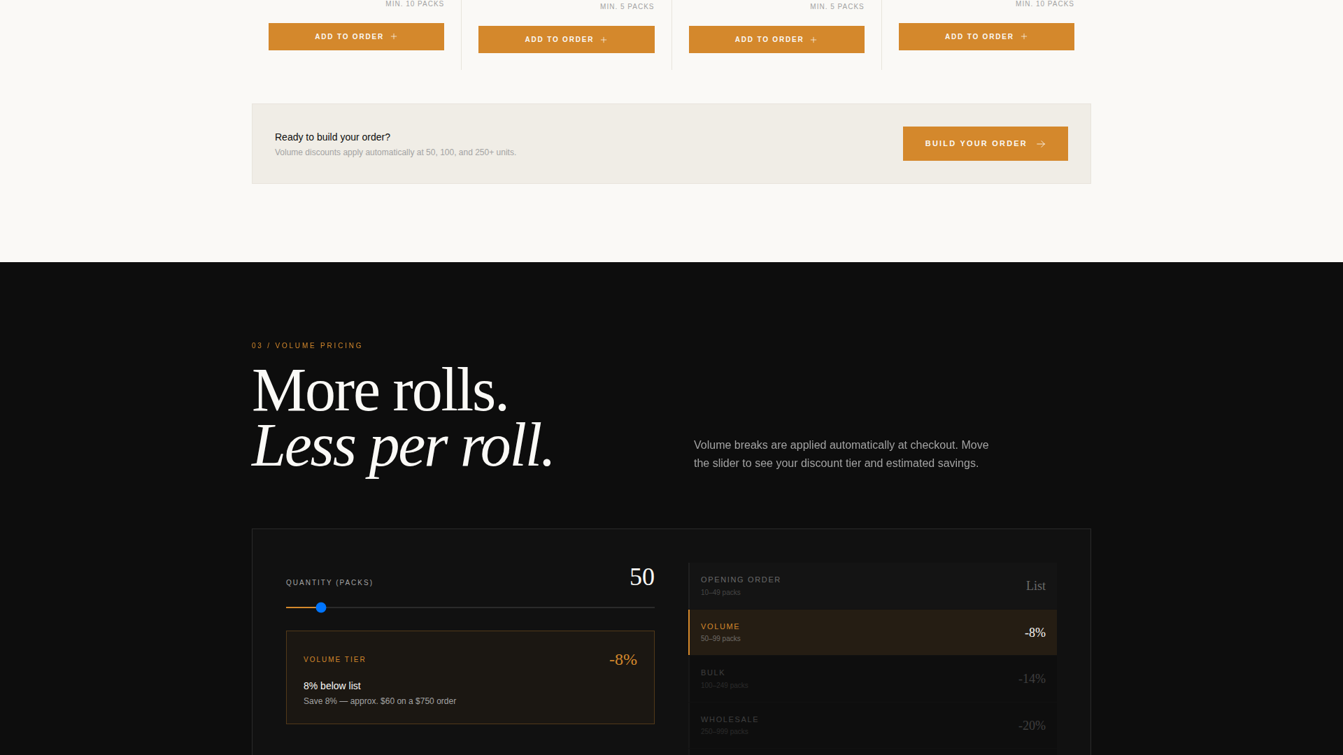 Analog Photography Wholesale Landing Page Template