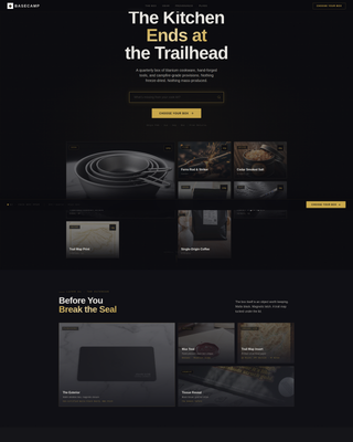 Basecamp - Premium Camping Landing Page Template