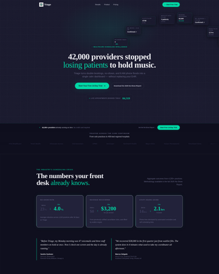 Healthcare Software & SaaS Booking Website Template