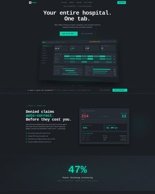 Healthcare Software & SaaS Specialist Booking Website Template