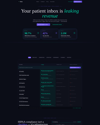 Healthcare Software Privacy Policy Website Template