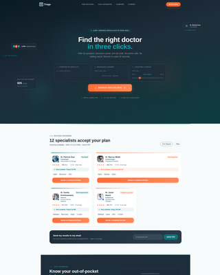 Healthcare Digital Presence Specialist Booking Website Template