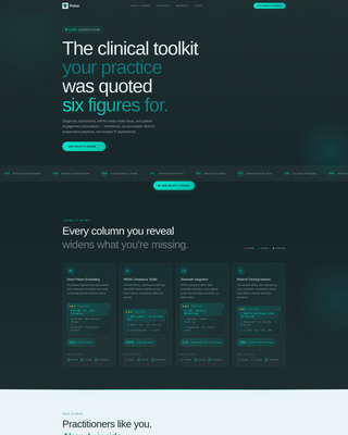 Healthcare Digital Presence Pricing Website Template