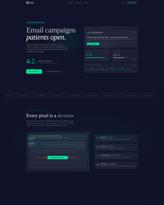 Healthcare Email Marketing Professional Website Template