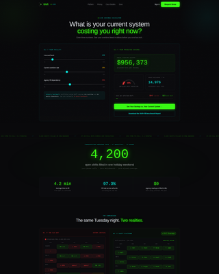 Healthcare Software & SaaS Specialist Cost Calculator Website Template