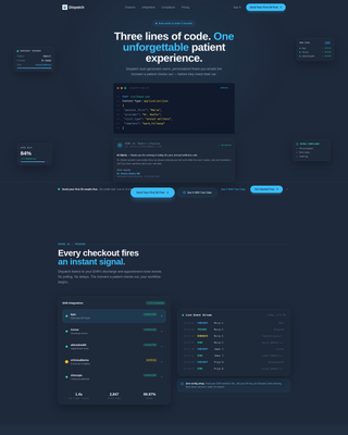 Healthcare Email Marketing Booking Confirmation Website Template