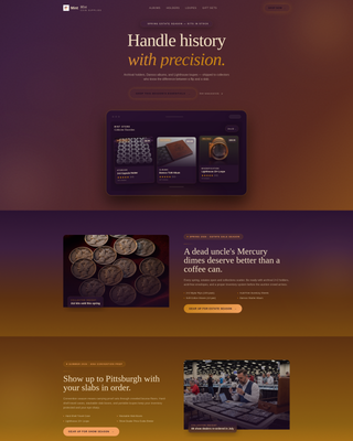 Advanced Coin & Numismatics Professional Website Template