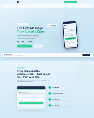 Healthcare Email Marketing Specialist Professional Website Template