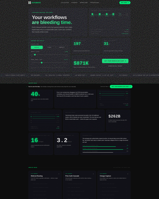 Healthcare Software Premium Cost Calculator Website Template