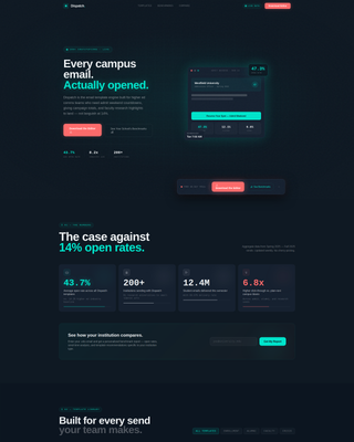 Higher Education Digital Presence Portfolio Website Template