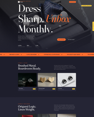 Clasp - Bold Accessories Landing Page Template
