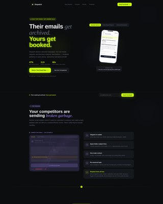 Home Services Email Marketing Landing Page Template