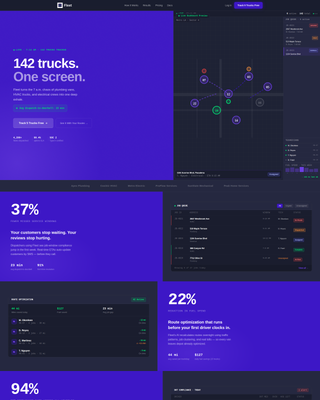 Home Services Fleet Management Landing Page Template