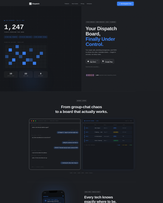 Home Services Ticketing Landing Page Template