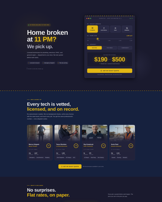 Home Services Landing Page Template