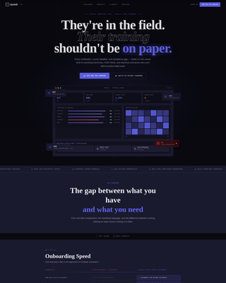 Home Services LMS Landing Page Template