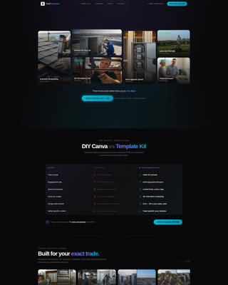 Home Services Social Media Landing Page Template