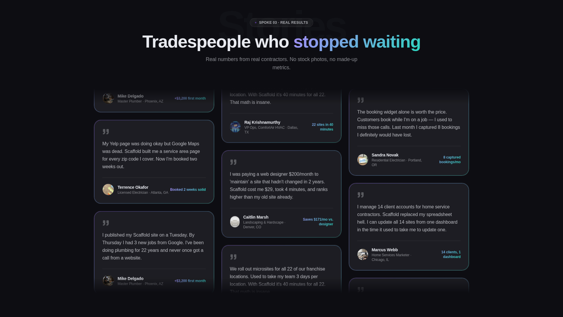 Pro Tradework Landing Page Template