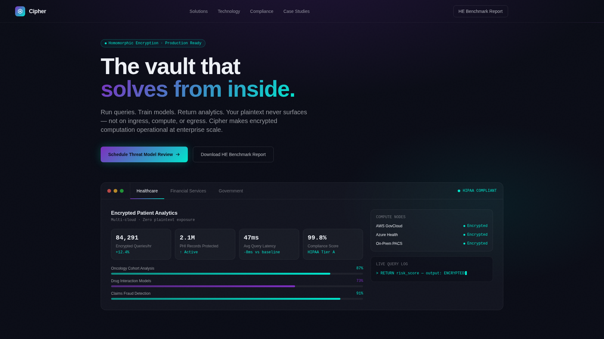 Encryption Security Landing Page Template