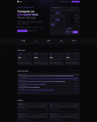 Lattice - Powerful Encryption Landing Page Template