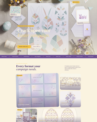 Bloom - Sophisticated Easter Landing Page Template