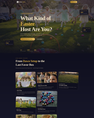 Basket - Delightful Easter Landing Page Template
